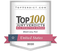 topverdict.com top 100 jury verdicts all practice areas Bloom Law PLLC united states 2020